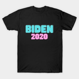 Biden Pink Blue Pastel USA Election Vote for Joe 2020 T-Shirt